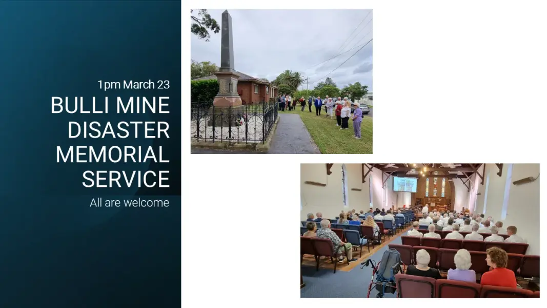 BULLI MINE DISASTER MEMORIAL SERVICE