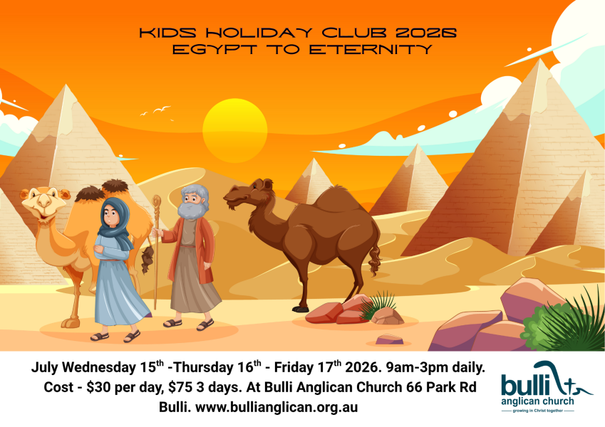 Kids Holiday Club 2026 Egypt to Eternity