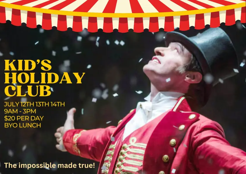 Kids Holiday Club flyer 2023
