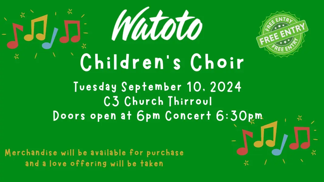 Watoto screen for advertising